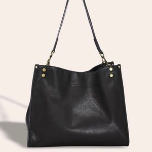 American Leather & Co. Lenox triple entry satchel